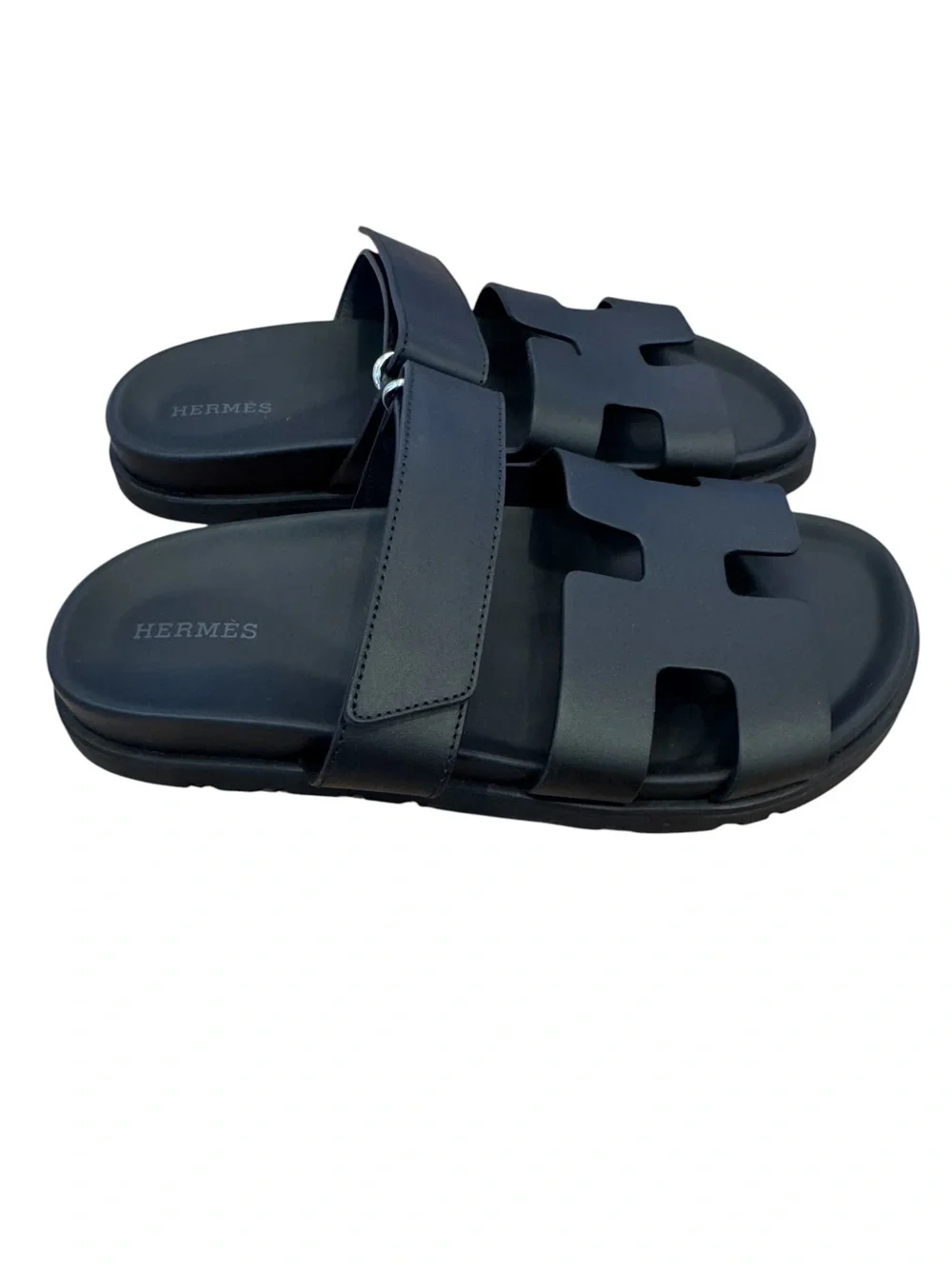 Hermes Chypre Sandals Noir